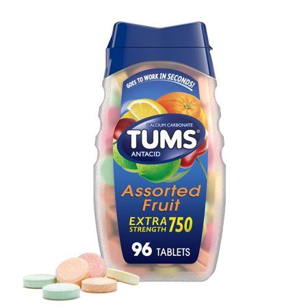 TUMS Extra Strength Assorted Fruit And Smoothies Berry Fusion Variety Bundle 96 count
