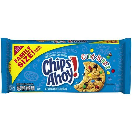 Chips Ahoy! Candy Blast Family Size Cookies, 1 package (18.9 oz)