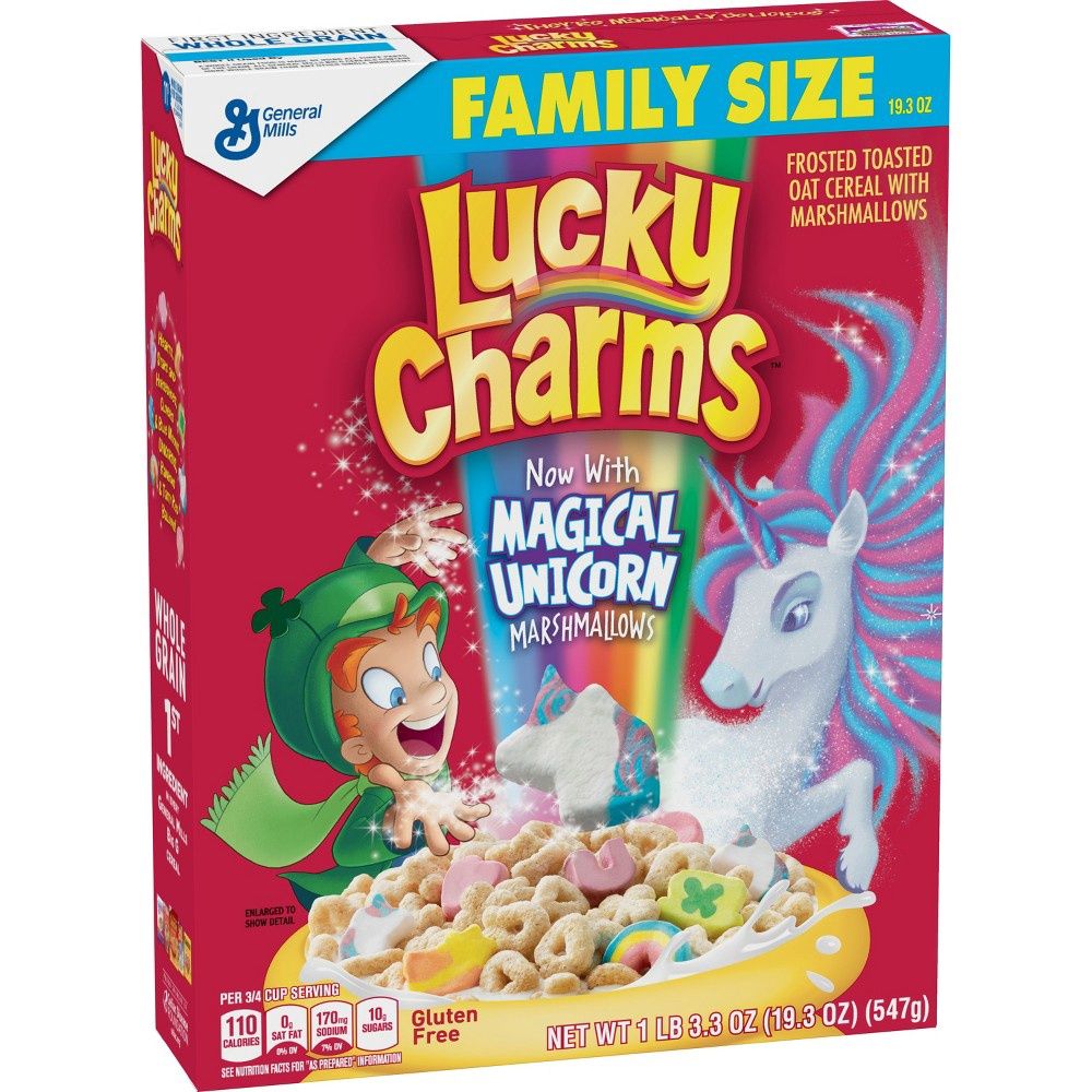 Lucky Charms, Marshmallow Cereal, Gluten Free, 19.3 oz