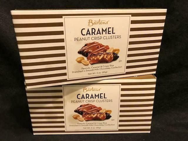 Bartons Caramel Peanut Crisp Clusters Gift Boxed Chocolate Candy
