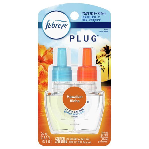 Febreze Plug Air Freshener Scented Oil Refill Hawaiian Aloha 24323922