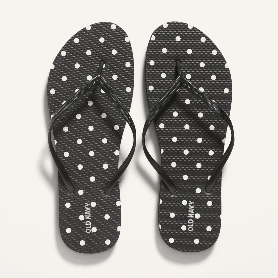 Old Navy Flip-Flops for Women Polka Dot Bottom size 6