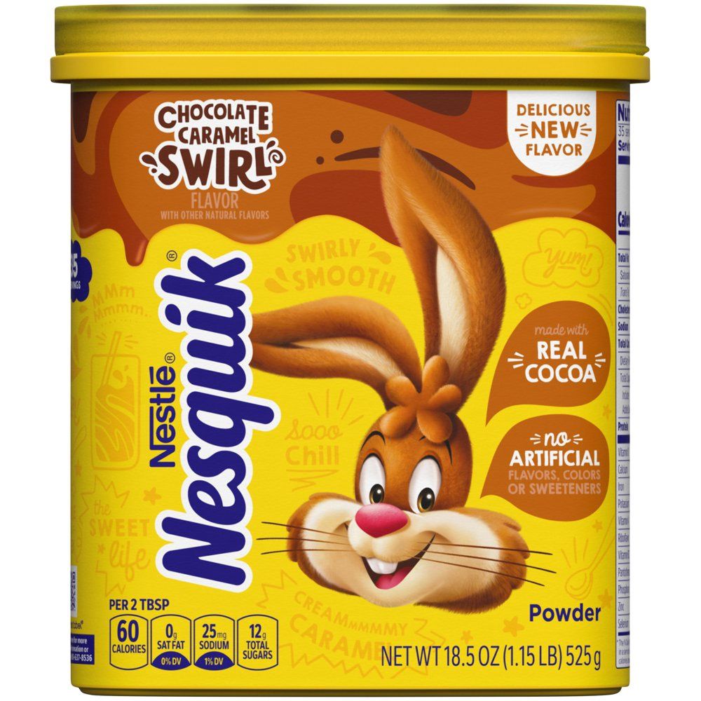 NESQUIK Chocolate Caramel Powder 18.5oz