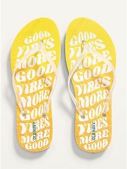 Old Navy Flip Flops Size 6 yellow