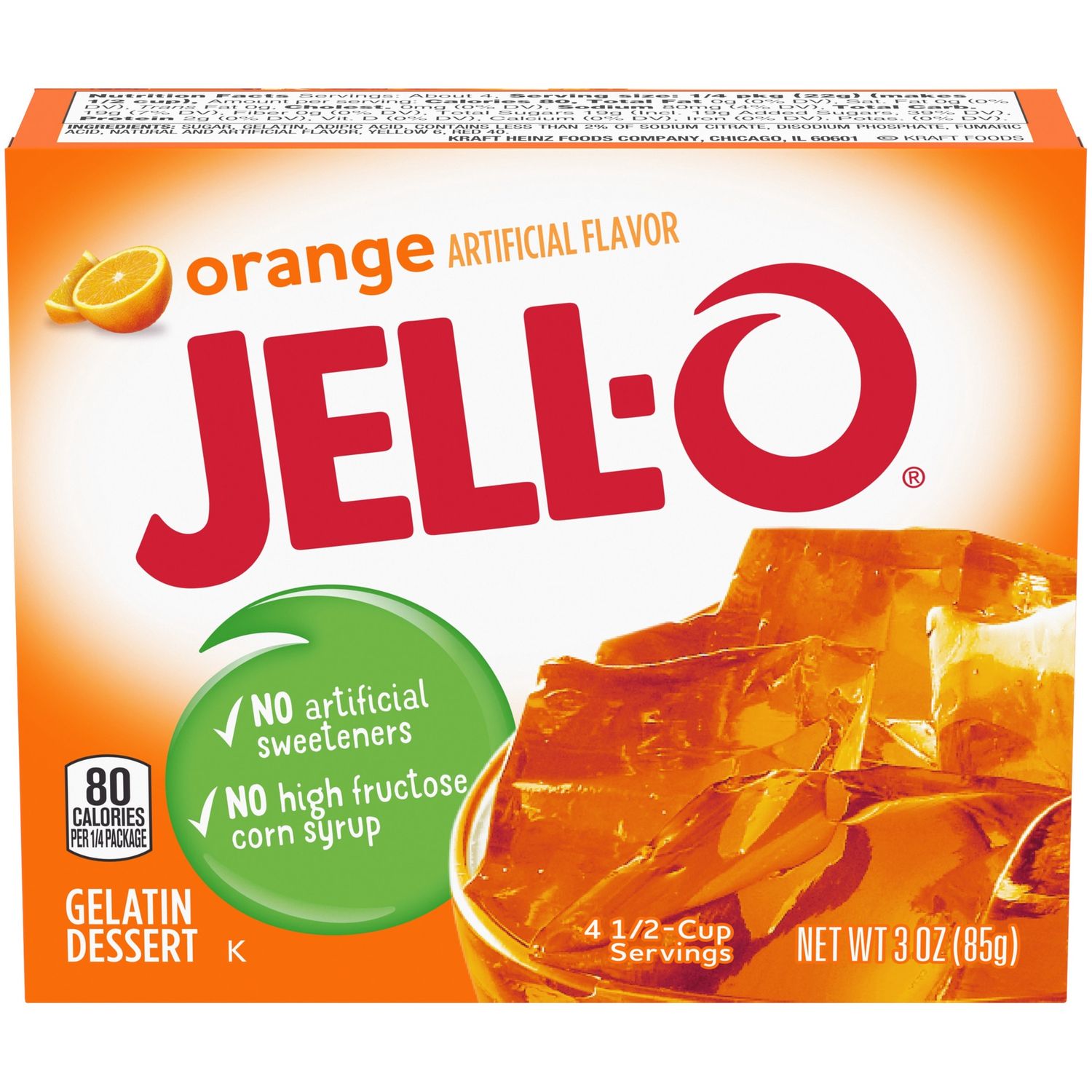 Jello Orange 3oz
