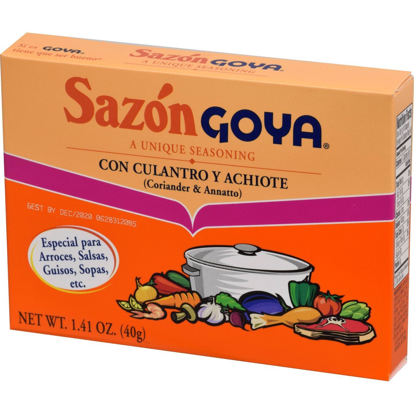 Goya Sazon Cilantro Envelopes