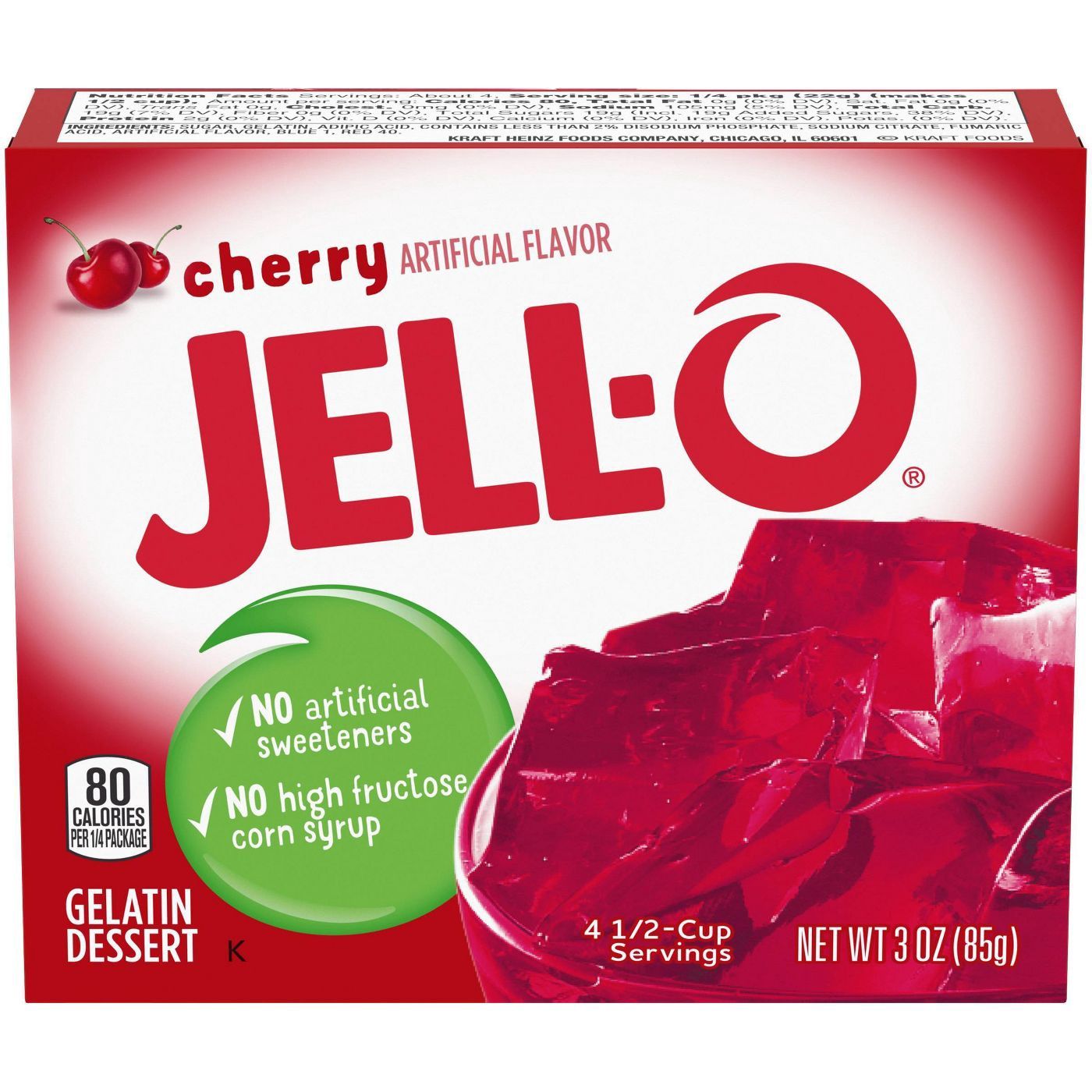 Jello Cherry 3oz