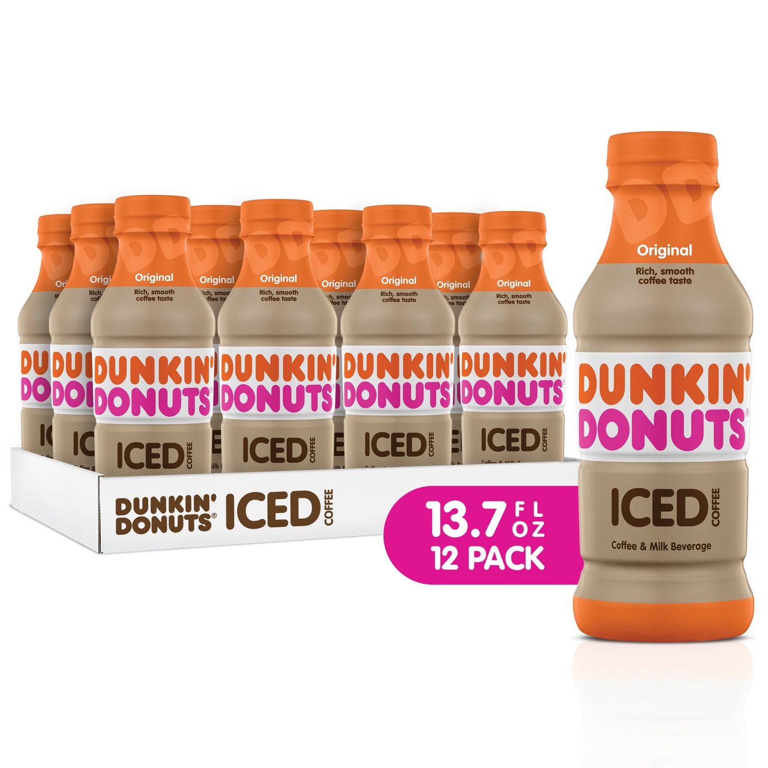 Dunkin&#39; Donuts Iced Coffee Drink, Original, 13.7 fl oz