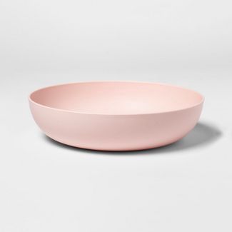 33oz Plastic Dinner Bowl PINK
