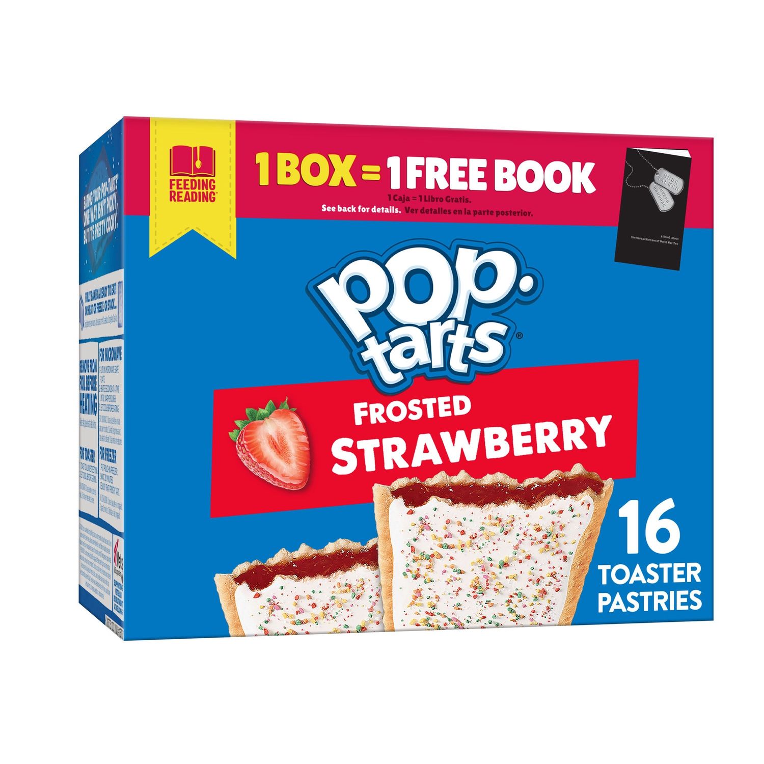 Pop-Tarts Breakfast Pastries, Frosted Strawberry, 27 Oz, 16 Toaster