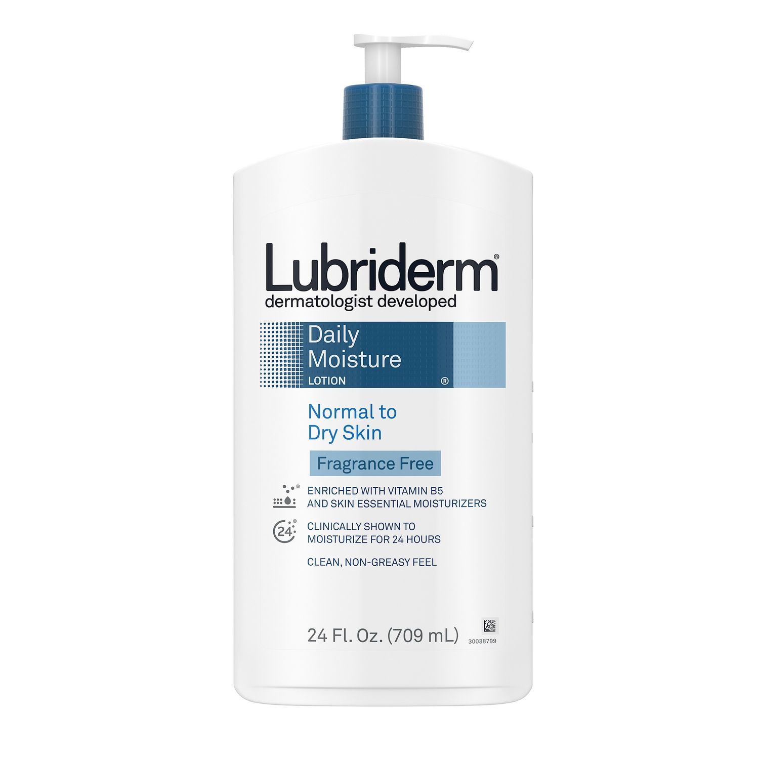 Lubriderm Daily Moisture Body Lotion, Fragrance-Free, 24 fl. Oz.