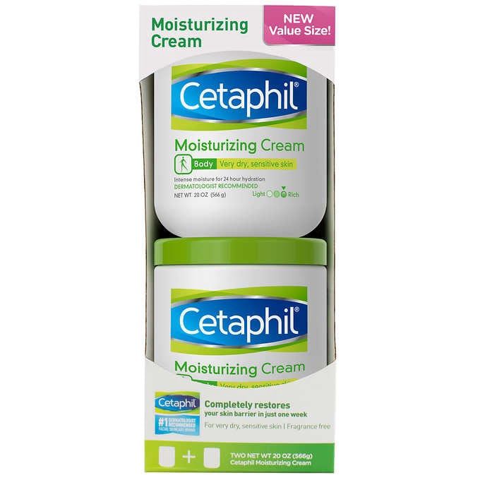Cetaphil Moisturizing 20oz Cream 2-pack