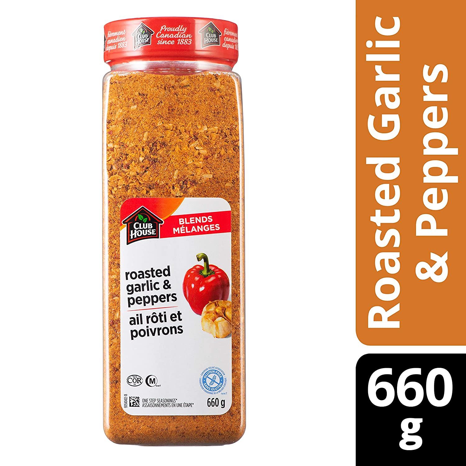 Club House Roasted Garlic And Red Pepper One Step Seasoning 660g/23.3oz