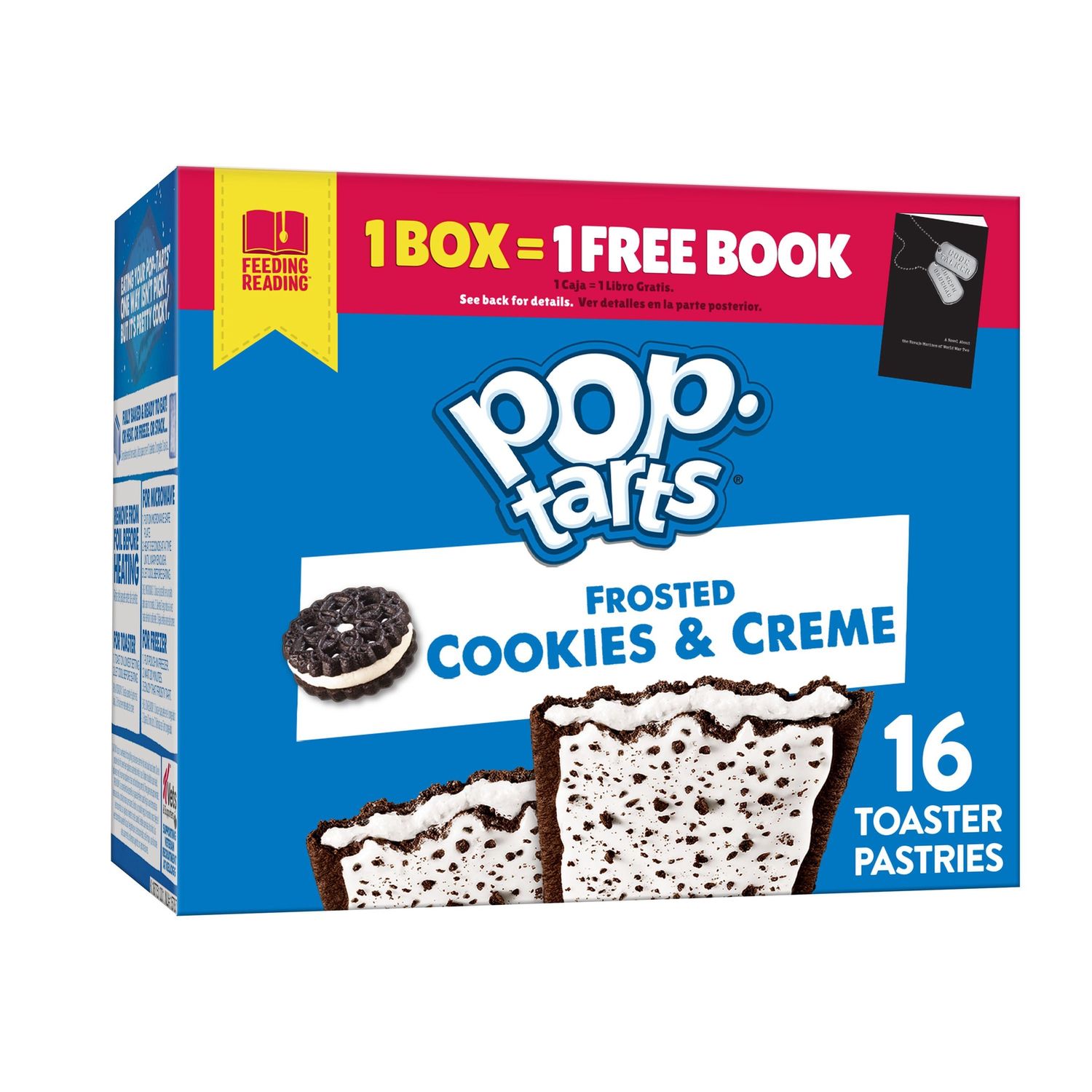 Pop-Tarts Breakfast Pastries, Cookies and Creme, 27 Oz, 16 Toaster