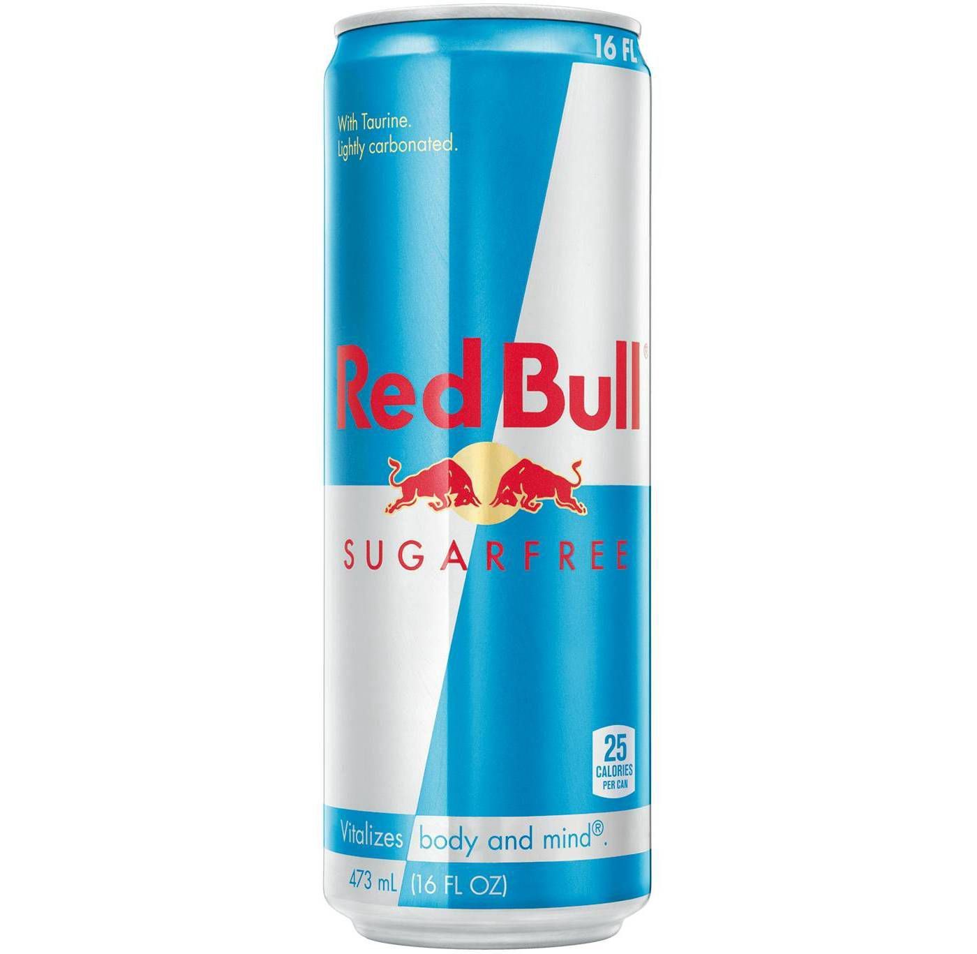 Red Bull Sugar Free Energy Drink, 16 Fl Oz