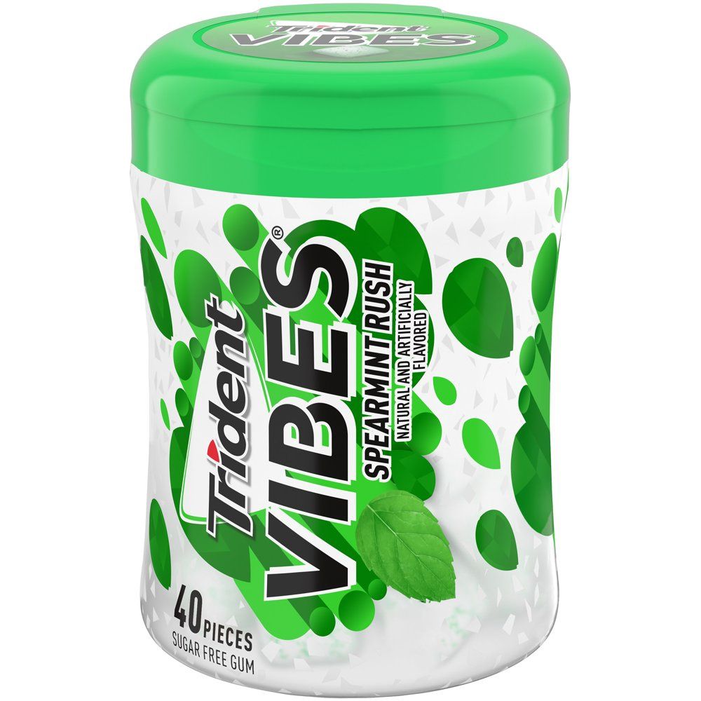 Trident Vibes Spearmint Rush Chewing Gum - 40ct