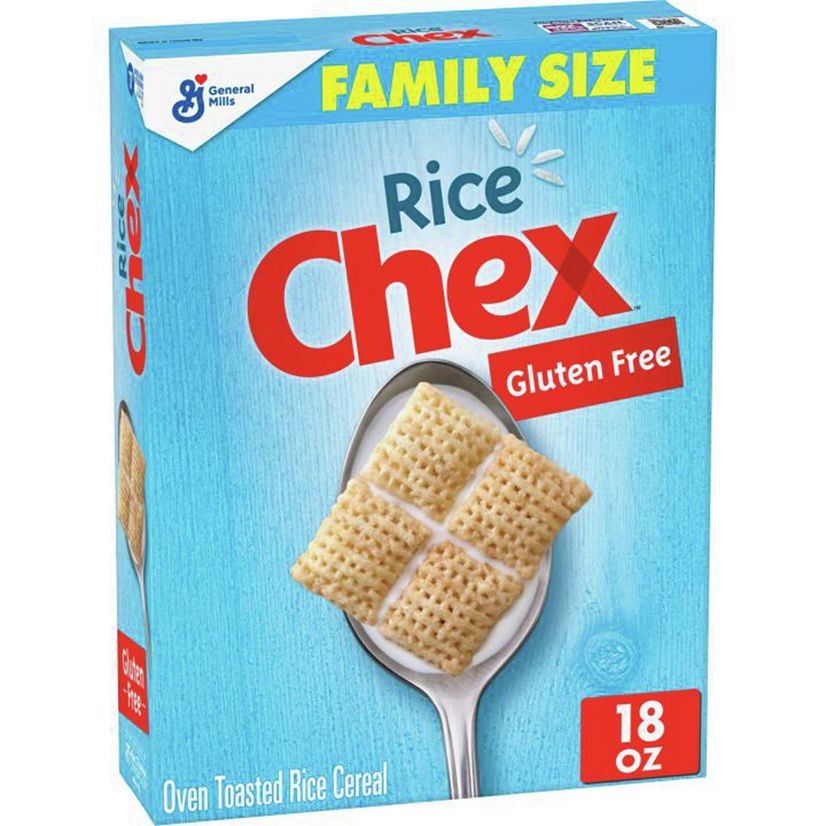 Rice Chex Gluten-Free Breakfast Cereal, Family Size, 18 oz.