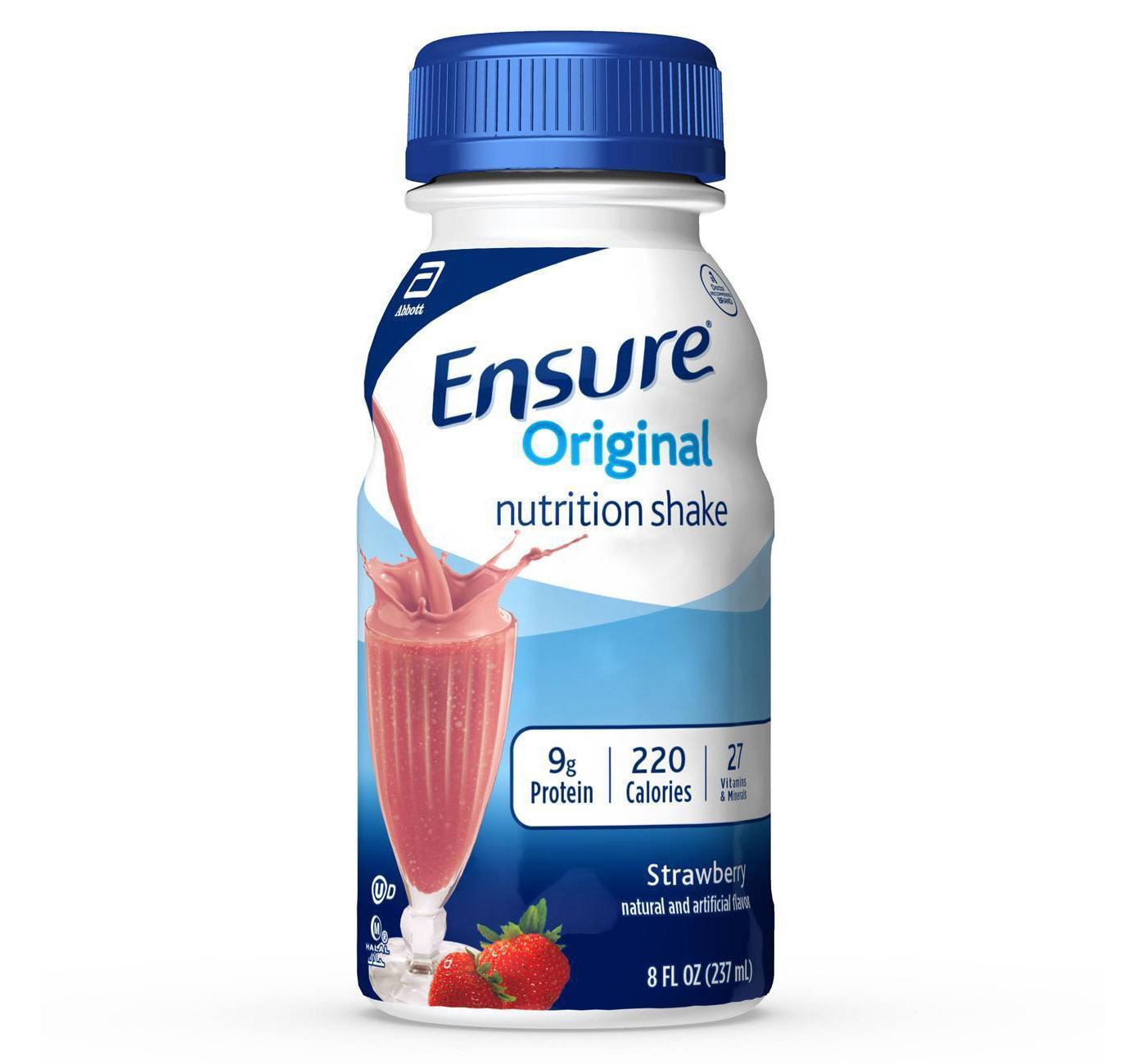 Ensure Original Shake with 9 grams of protein, Strawberry, 8 fl oz