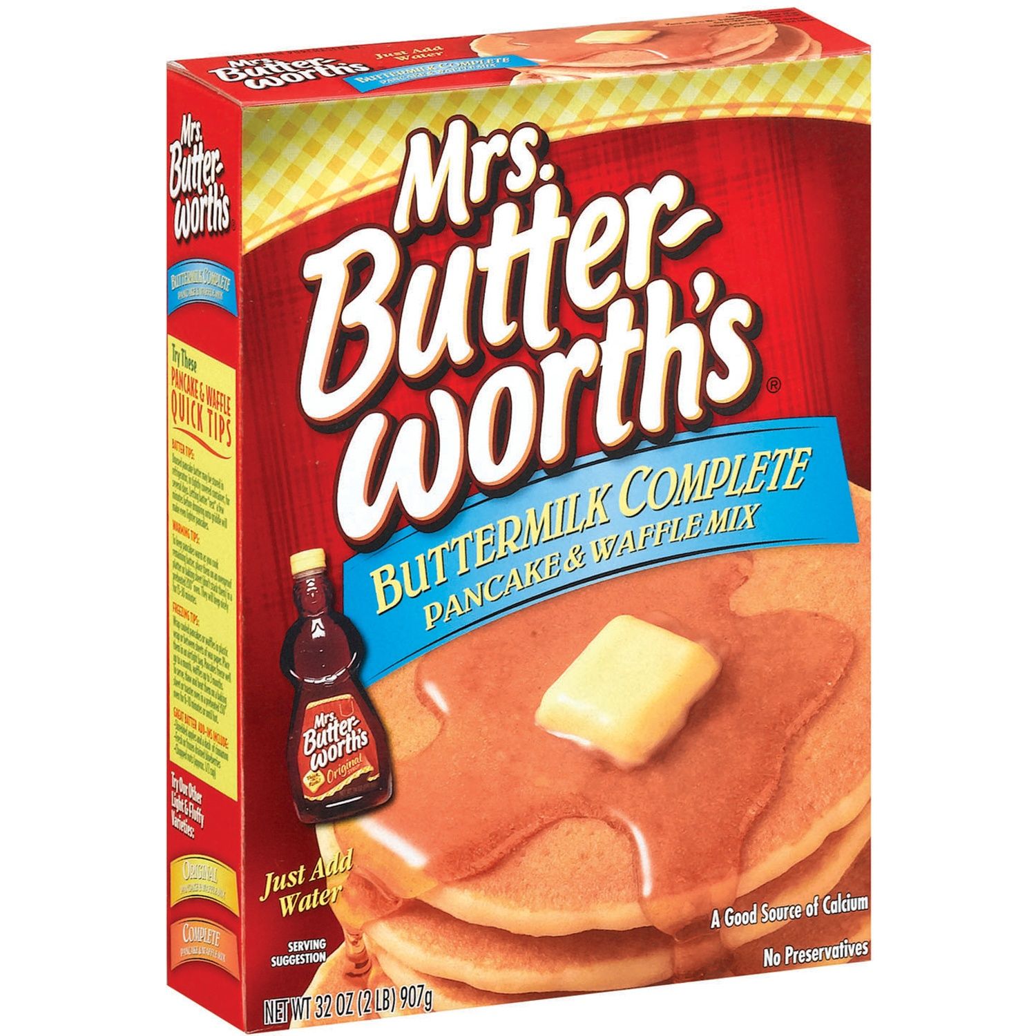 Mrs. Butter-worths Buttermilk Complete Pancake &amp; Waffle Mix 32 oz Box