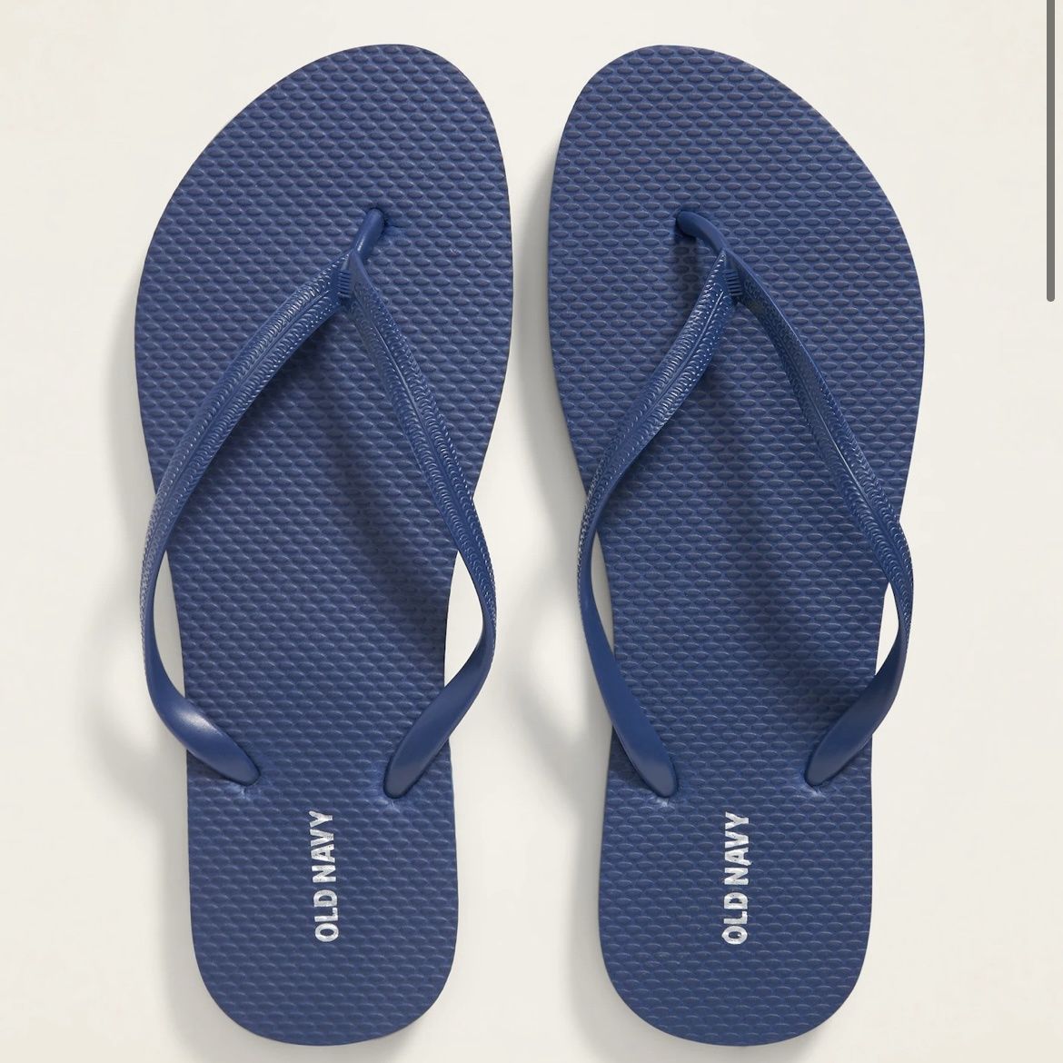 OLD NAVY WOMEN&#39;S CLASSIC BLUE FLIP FLOPS THONG SANDALS SIZE 8