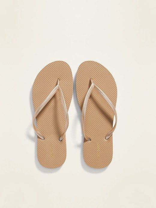 Classic Flip-Flops-Gold-size9