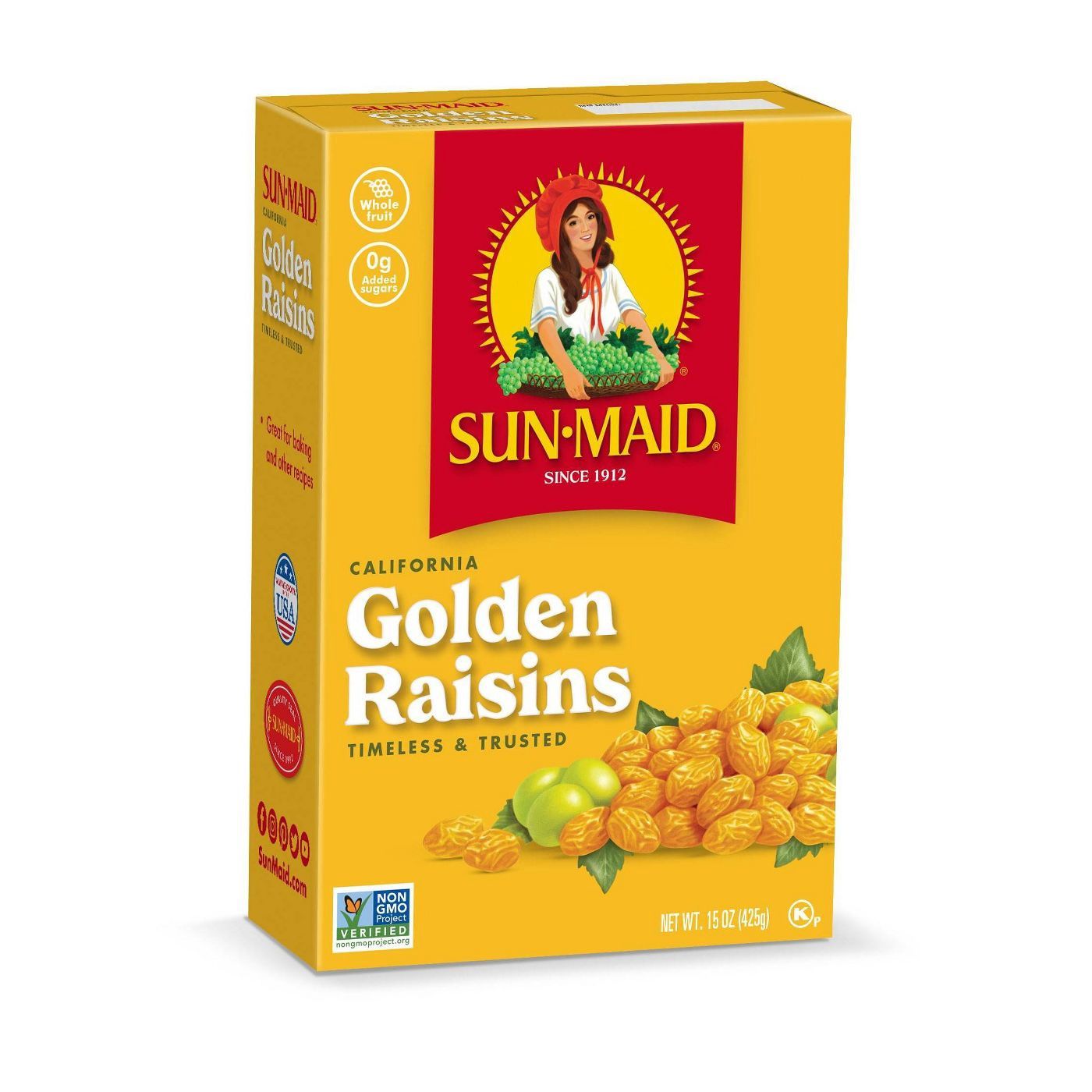 Sun Maid California Golden Raisins, 15-Ounce Boxes