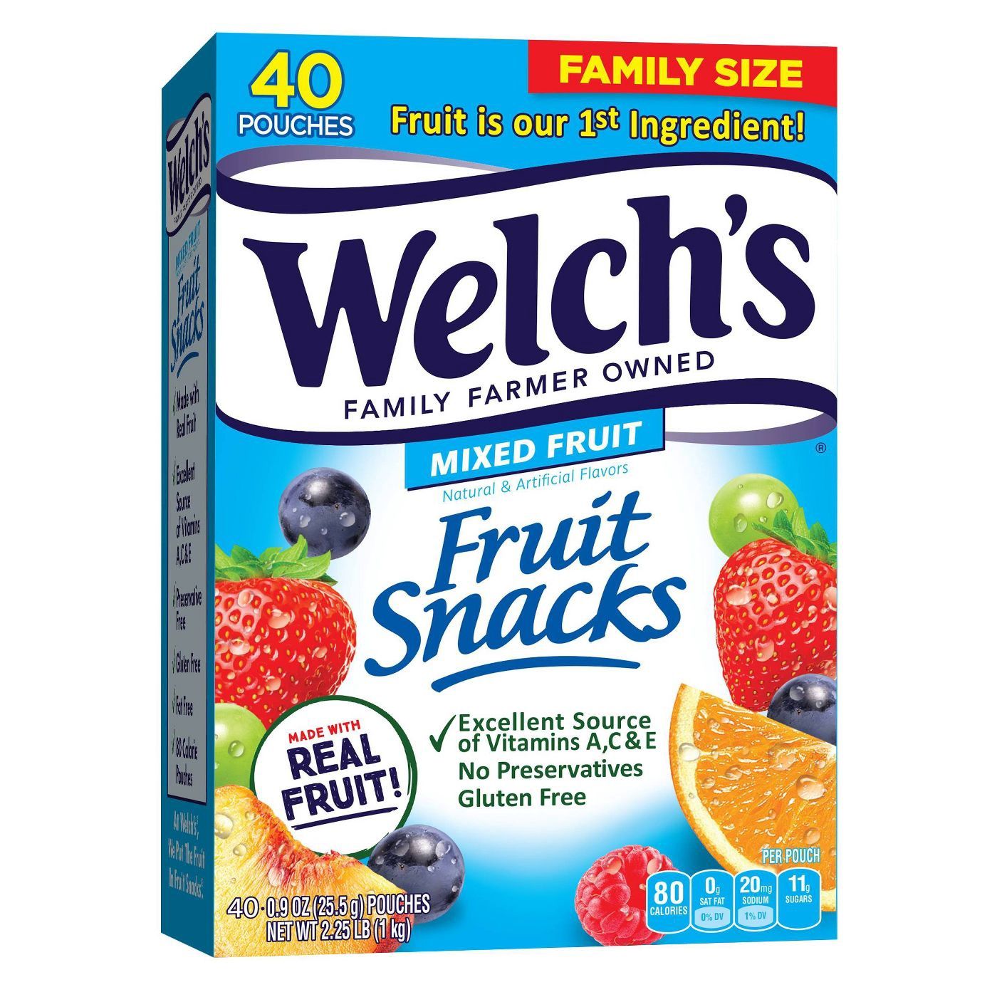 Welch's Mixed Fruit Snacks - 40ct 2.25 LB