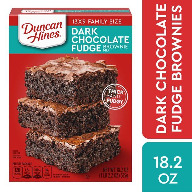 Duncan Hines Dark Chocolate Fudgy Brownie Mix - 18.3oz