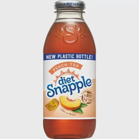 Diet Snapple Peach Tea - 16 fl oz Bottle
