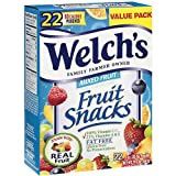 Welch's Mixed Fruit Fruit Snacks Box, 0.9 oz, 22 Count