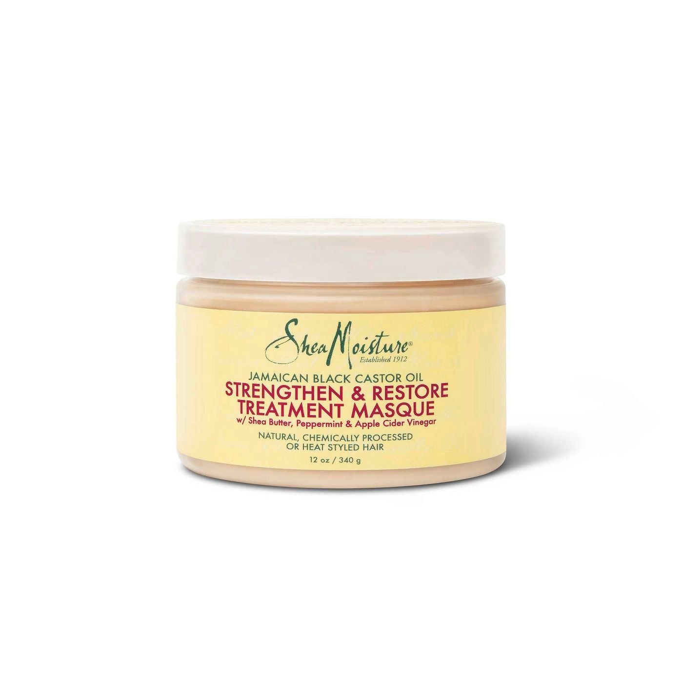 Shea Moisture Jamaican Black Castor Oil Strengthen &amp; Restore Treatment Masque 12 Oz