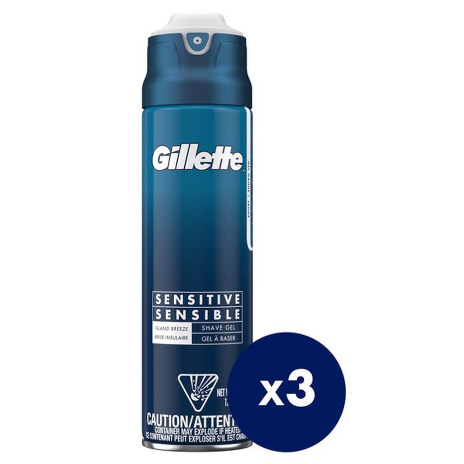 Gillette Sensitive Shave Gel, 6 oz