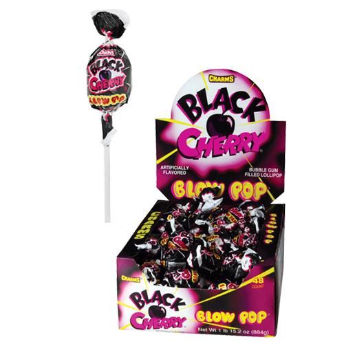 Charms Blow Pops Black Cherry