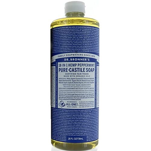 Dr. Bronner's 18-in-1 Hemp Peppermint Pure Castile Soap 25 FL OZ