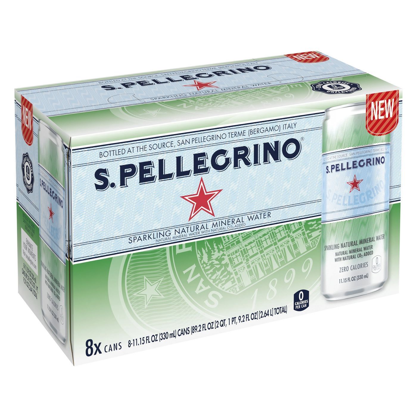 San Pellegrino Sparkling Natural Mineral Water - 8pk/11.15 fl oz