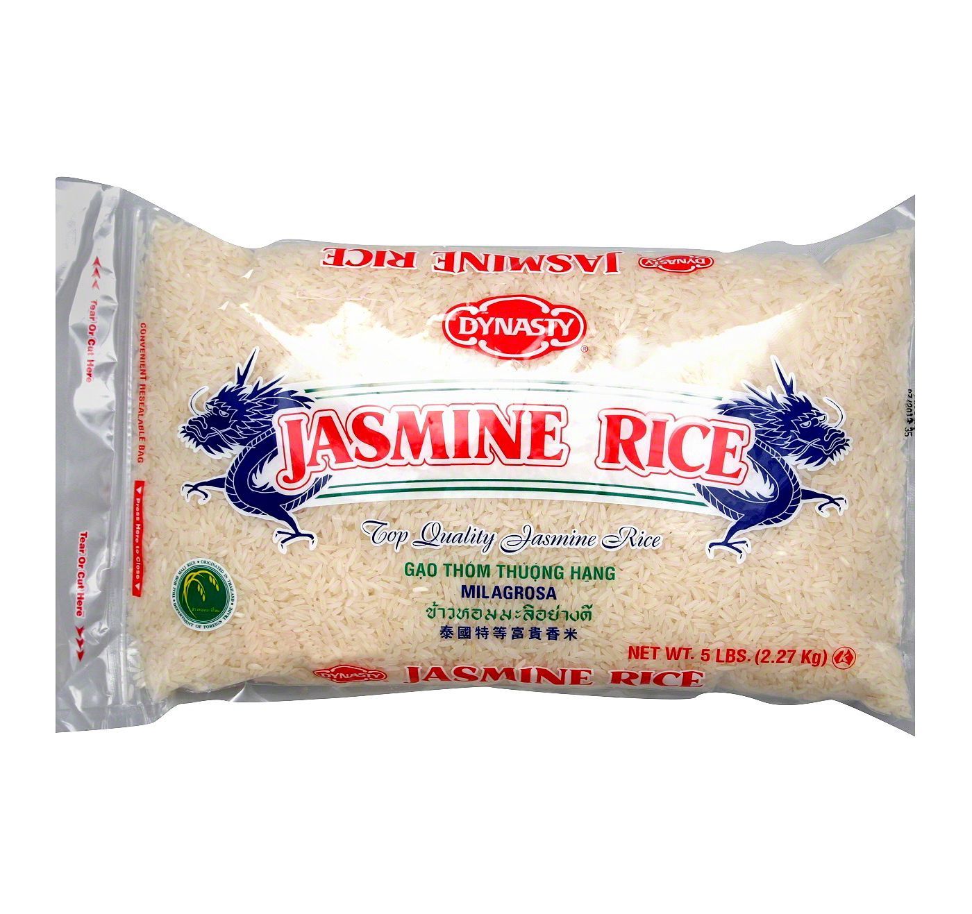 Dynasty Jasmine Rice Enriched 5lb