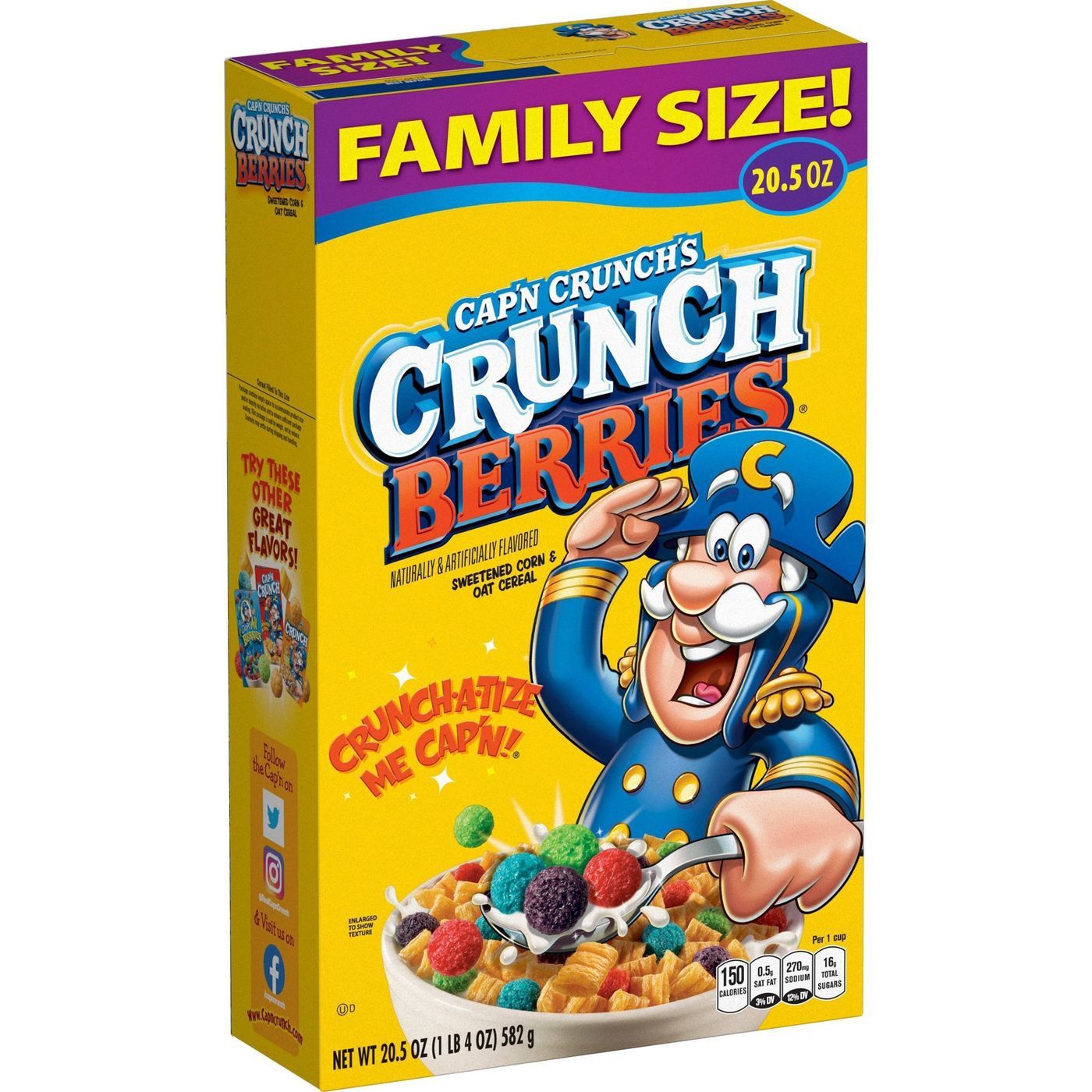 Cap&#39;n Crunch Berries Family Size Cereal - 20.5oz