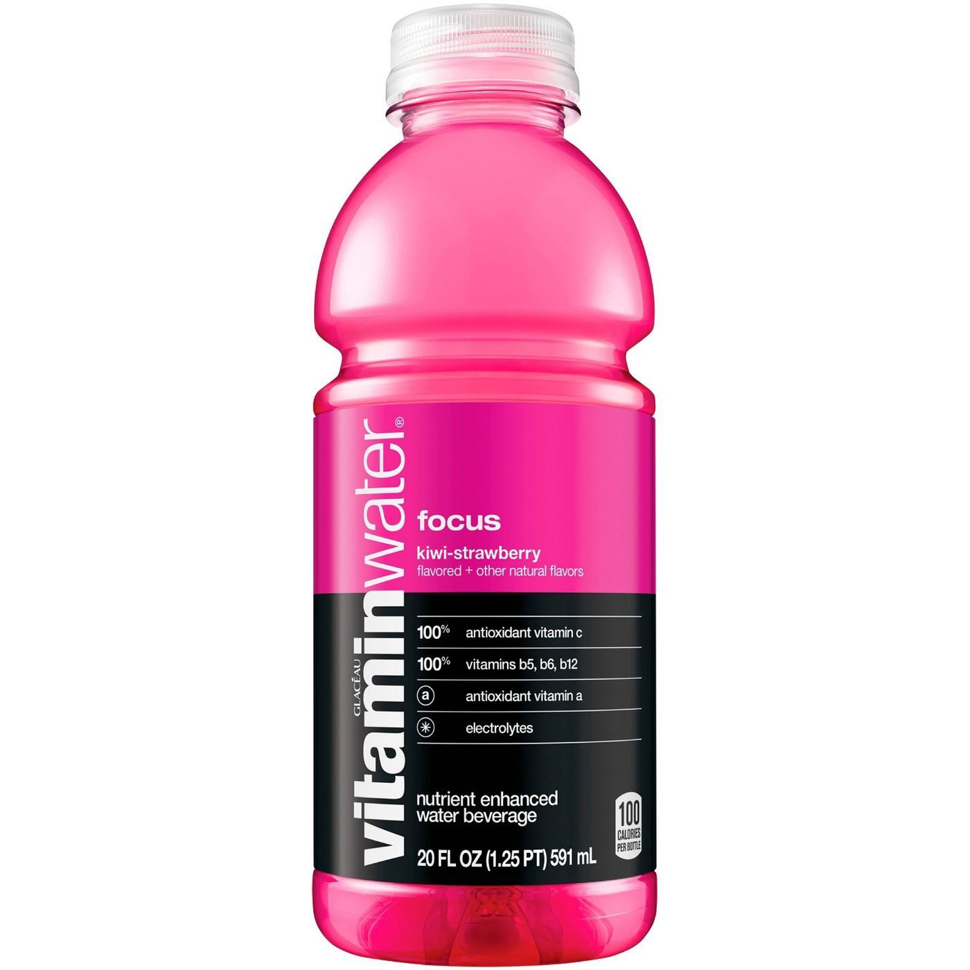 vitaminwater focus kiwi-strawberry - 20 fl oz
