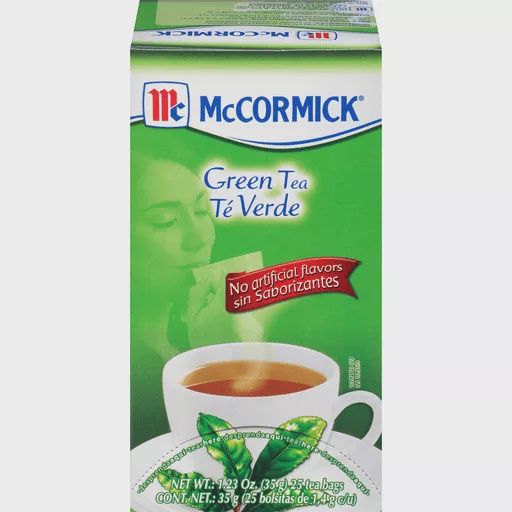 Mccormick Te Verde - Green Tea - No Artificial Flavors - 25 Tea Bags