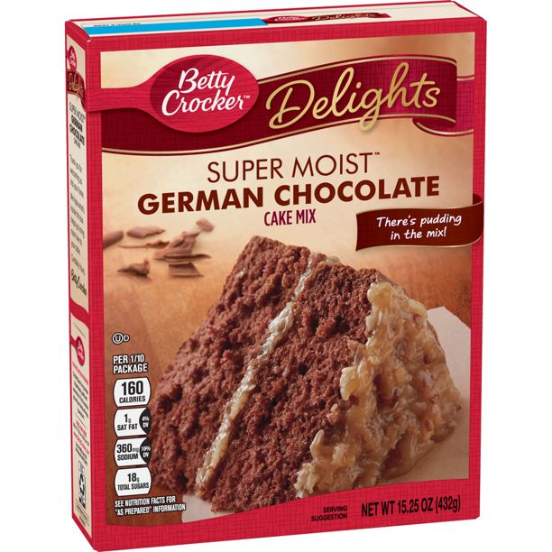 Betty Crocker Super Moist German Chocolate Cake Mix - 15.25oz