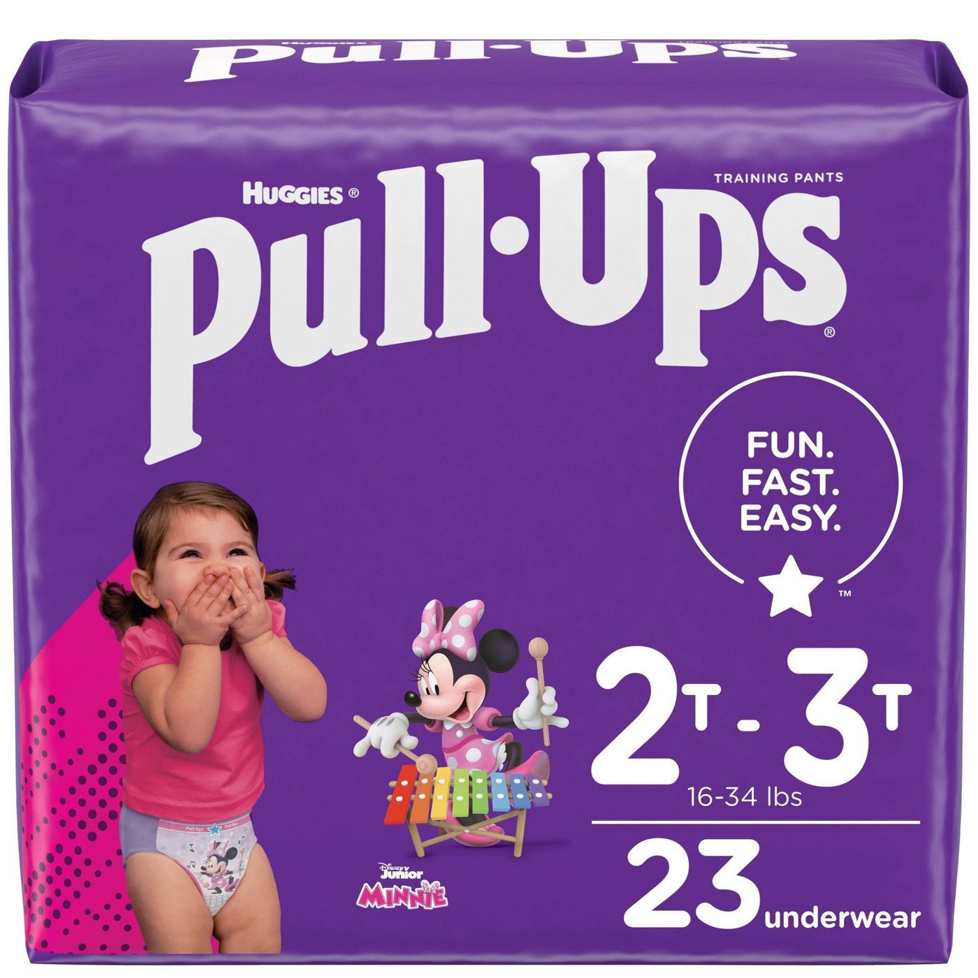 Pull-Ups Girls' Learning Designs Training Pants, 2T-3T, 23 Ct