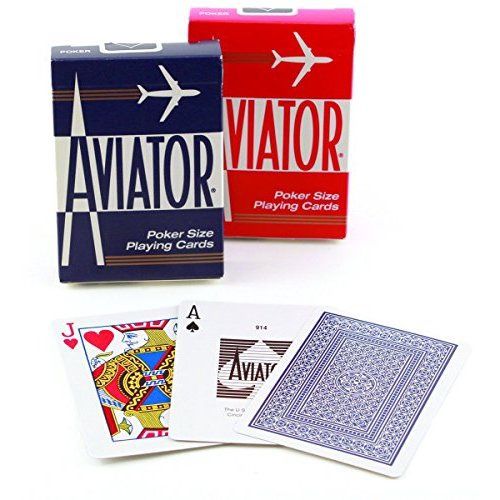 Aviator Poker Size Playing Cards variety Colors