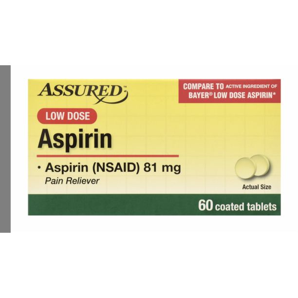 Apirin 81 mg. Enteric-Coated Aspirin, 60 ct.