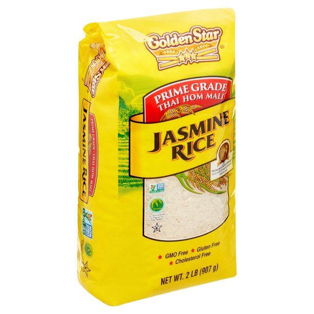 Golden Star Prime Grade Thai Hom Mali Jasmine Rice 2 Lb