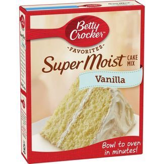 Betty Crocker SuperMoist Vanilla Cake Mix - 15.25oz