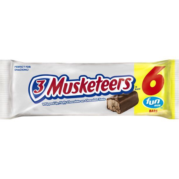 3 Musketeers Fun Size Candy Bars, 2.93 Oz., 6 Count