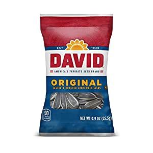 DAVID SEEDS Roasted and Salted Original Sunflower Seeds 0.9 oz 324 Count