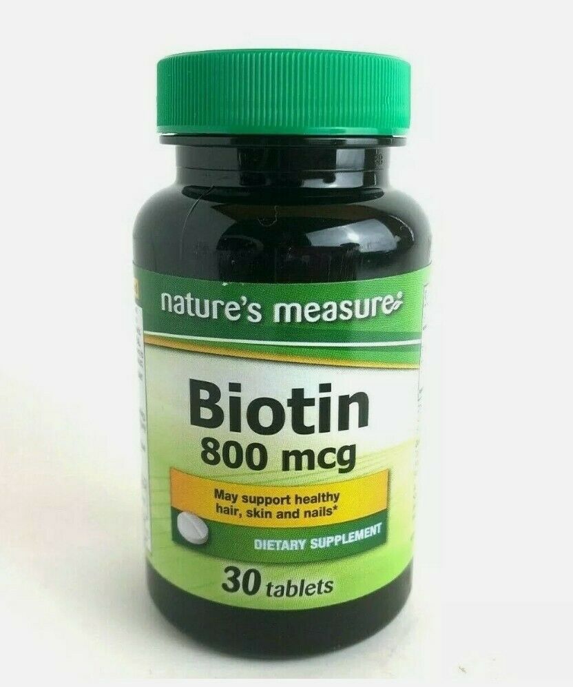Nature's Measure Biotin Tablets, 24-ct. Bottles