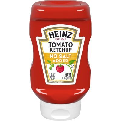 Heinz Tomato Ketchup with No Salt Added, 14 oz