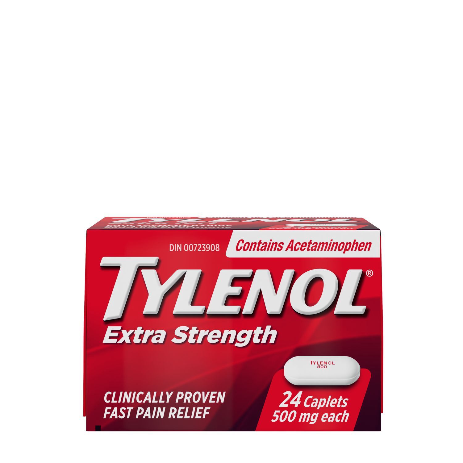 Tylenol Extra Strength Pain Relief Acetaminophen 500mg Caplets 24ct